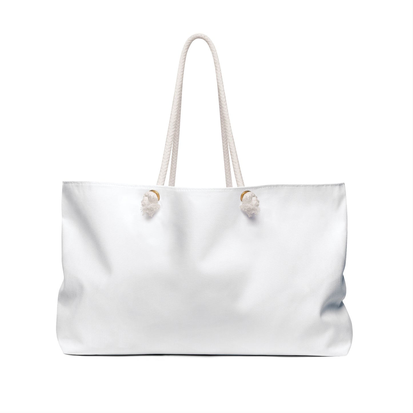 Blank White Weekender Bag — Renee Noir Original Travel Tote