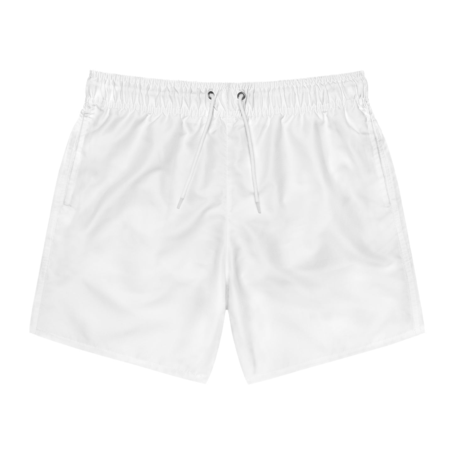 Renee Noir Original- Swim Trunks — Men's White AOP Beach Shorts