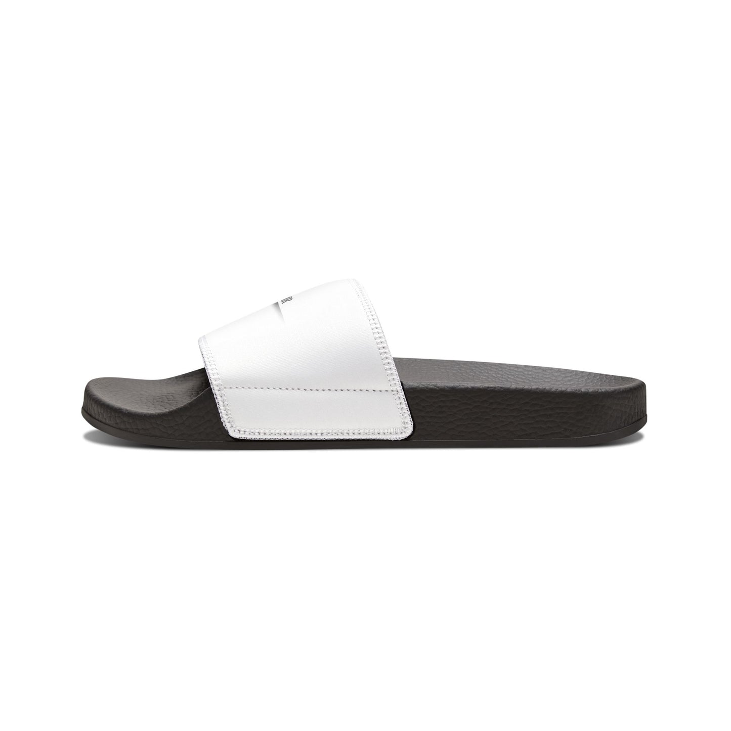 Women's White Slide Sandals — Removable Strap Comfort Slides