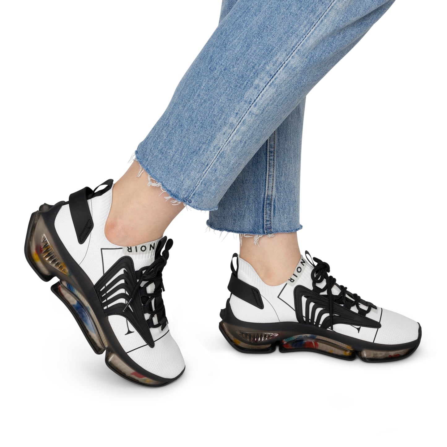 Women's Renee Noir Original Sneakers — Lightweight Breathable Fashion Trainers with Color-Splash Sole
