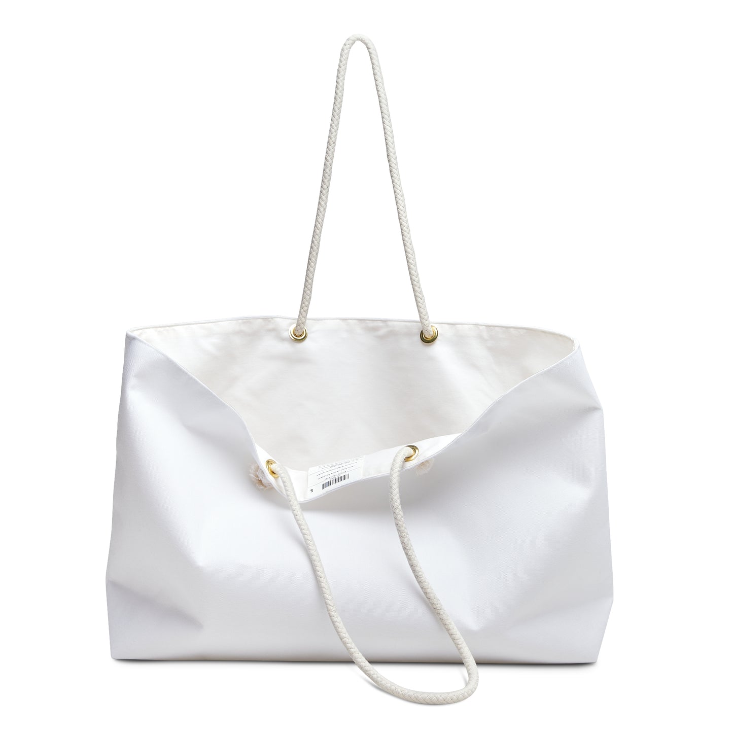 Blank White Weekender Bag — Renee Noir Original Travel Tote