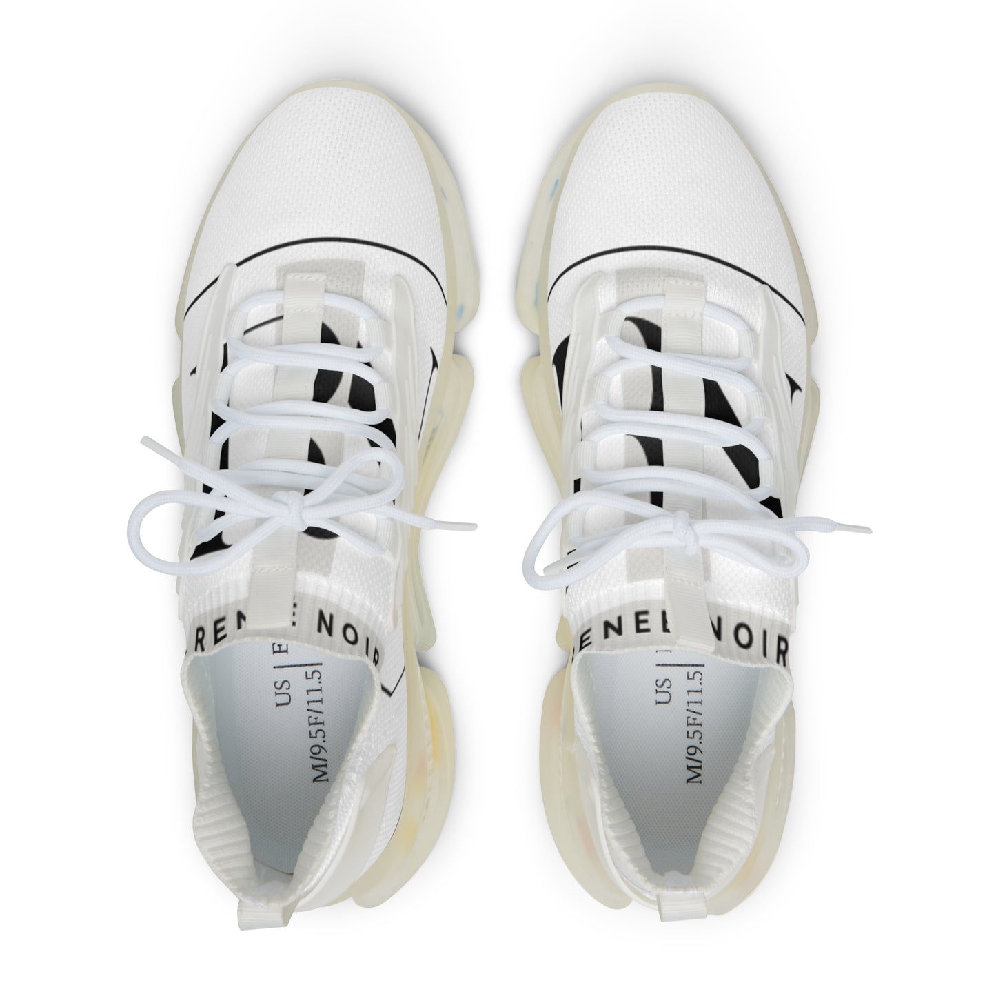 Men's Breathable Renee Noir-Original Sneakers — Lightweight Athletic Shoes with Cushioned Sole