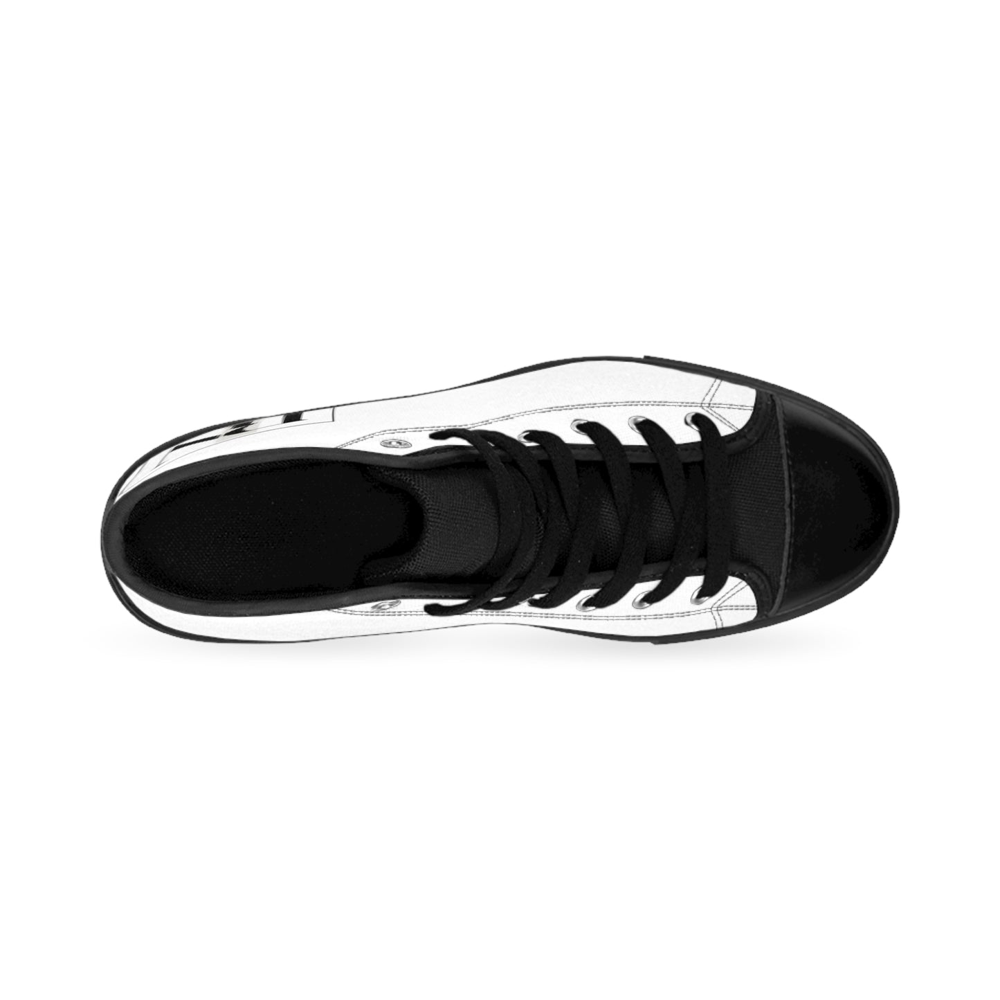 Classic High-Top Sneakers-UNISEX— Minimal Black & White-Renee Noir Original