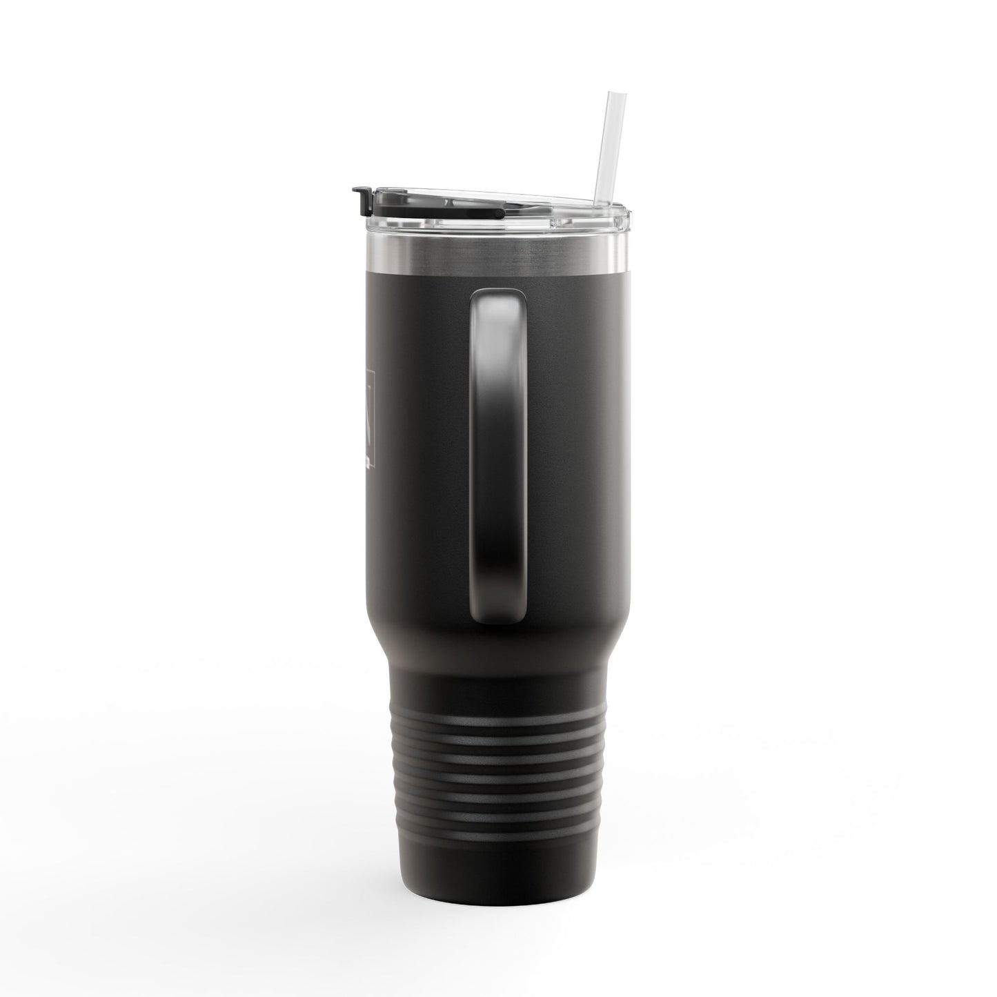 Renee Noir 40oz Vacuum-Insulated Travel Mug – Stainless Steel with Handle & Straw
