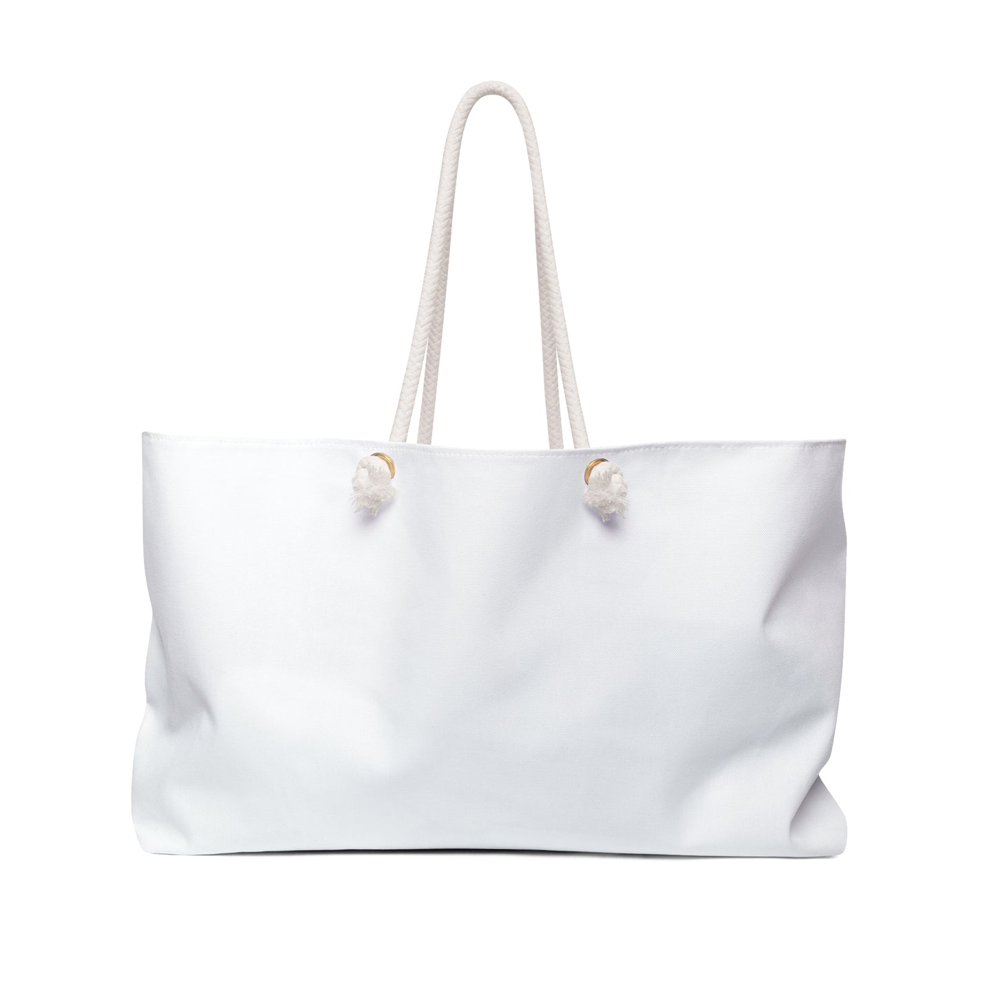 Blank White Weekender Bag — Renee Noir Original Travel Tote