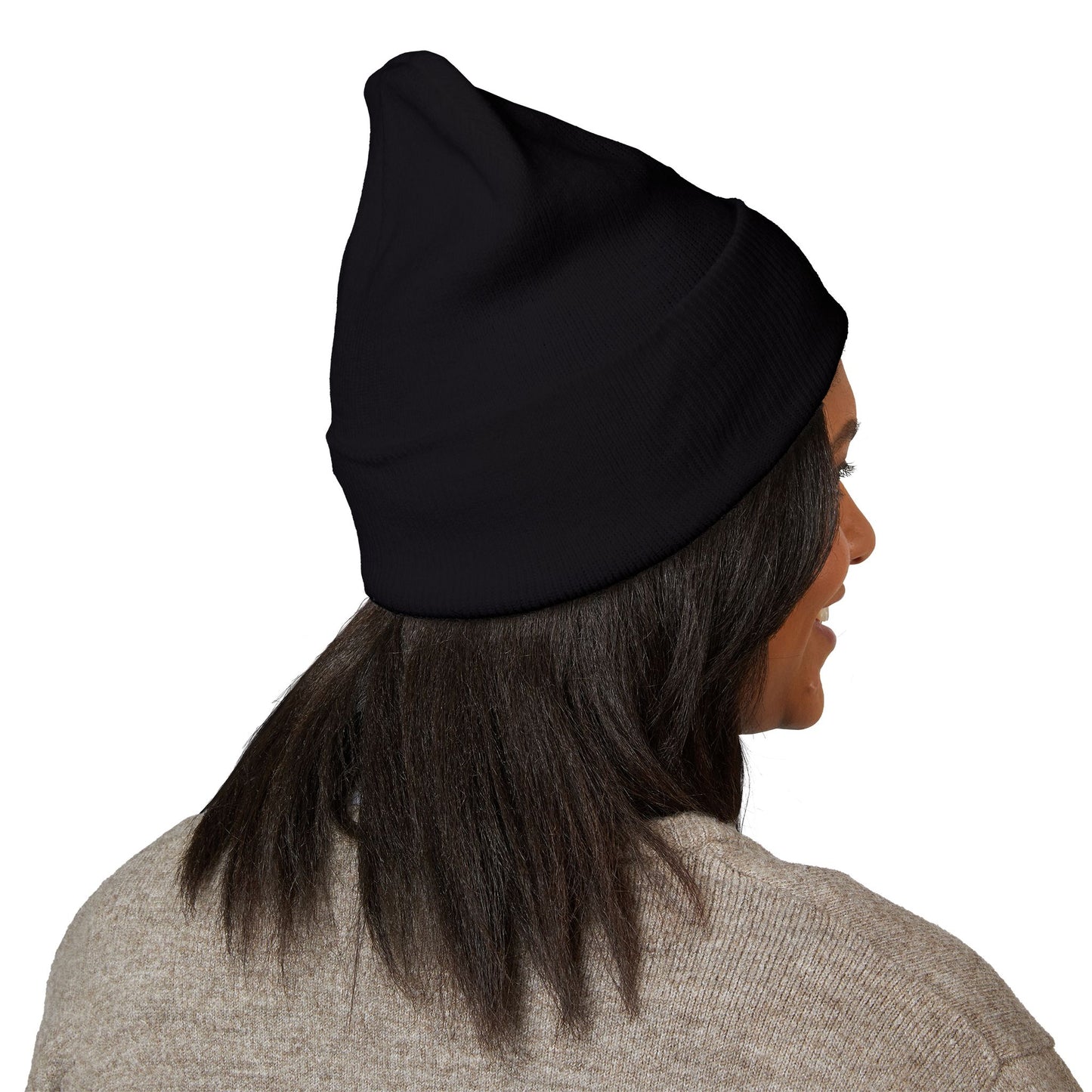 Embroidered 'IN' Classic Cuffed Beanie —Renee Noir-Hat