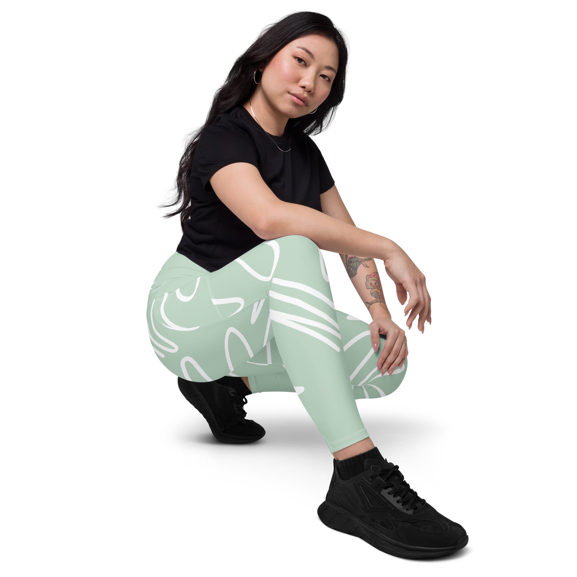 Ultimate High‑Waist Leggings with Pockets – front view, Renee Noir Original